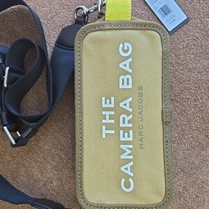 Marc Jacobs The Camera Bag Snapshot Crossbody Olive Sage Green Black Canvas NWT